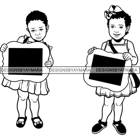 Back to School Kid Student Education Supplies .SVG Cut Files for Silhouette and Cutting