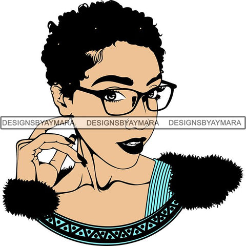 Afro Woman SVG Melanin Nubian Color Cutting Files