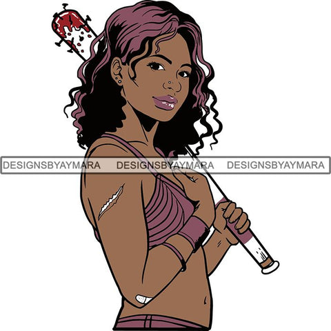 Afro Black Woman Halloween SVG Cutting Files For Silhouette Cricut and More