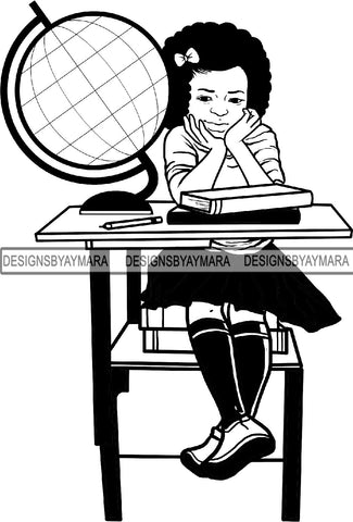 Back to School Kid Student Education Supplies .SVG Cut Files for Silhouette and Cutting