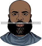 Attractive Black Man Bearded Hipster Model Fashion Male Guy Hombre Masculino Guapo Stylish Close-up Sexy Macho Manly SVG Files For Cutting
