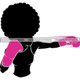 Strong Afro Woman SVG Cancer Survivor Cutting Files For Silhouette Cricut and More