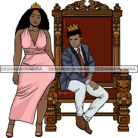 King and Queen Rey Reina Couple Life Goals PNG Print Files Not For Cutting