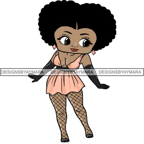 Afro Sexy Queen Betty SVG Cutting Files For Cricut and Silhouette