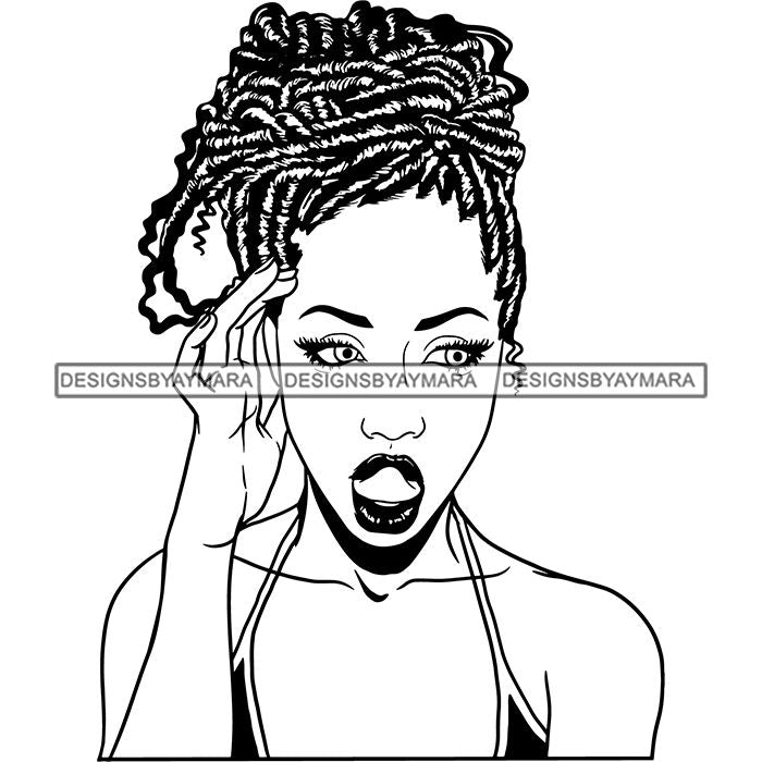 Afro Lady Black Goddess Melanin Dark Latina Morena SVG Files For Cutti ...