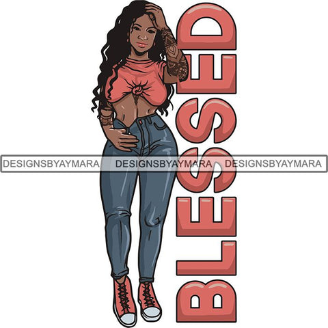 Dope Diva Blessed Life Quotes SVG Cutting Files For Silhouette Cricut and More