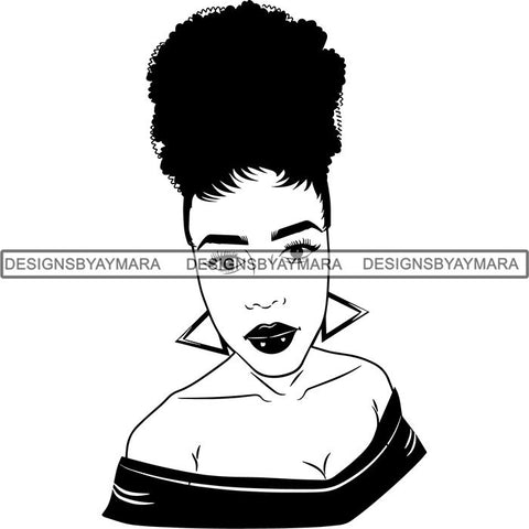 Afro Latina Woman SVG Cutting Files For Silhouette Cricut and More