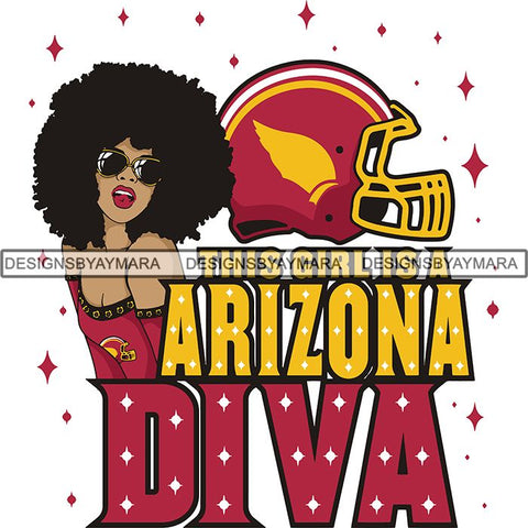 Arizona Diva Football Team SVG Cutting Files For Silhouette Cricut and More