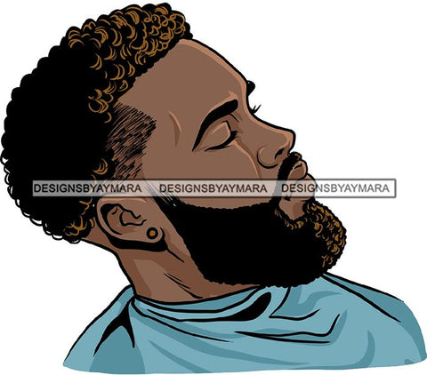 Attractive Black Man Bearded Hipster Model Fashion Male Guy Hombre Masculino Guapo Stylish Close-up Sexy Macho Manly SVG Files For Cutting