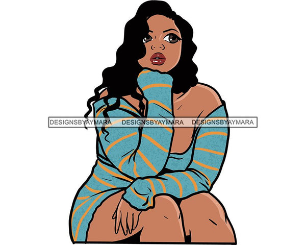 Afro African American Lady Woman Classy Nubian SVG Cutting Files