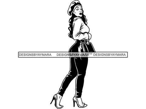 Afro Beautiful Woman Goddess Diva Classy Lady .SVG Cut Files For Silhouette and Cricut