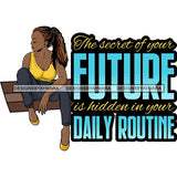 Afro Beautiful Classy Lady Educated Successful Woman Life Quotes SVG Files For Cutting and More!