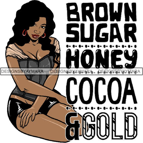 Afro Woman Tattoo Sexy Melanin Nubian Goddess PNG Files For Print Not For Cutting