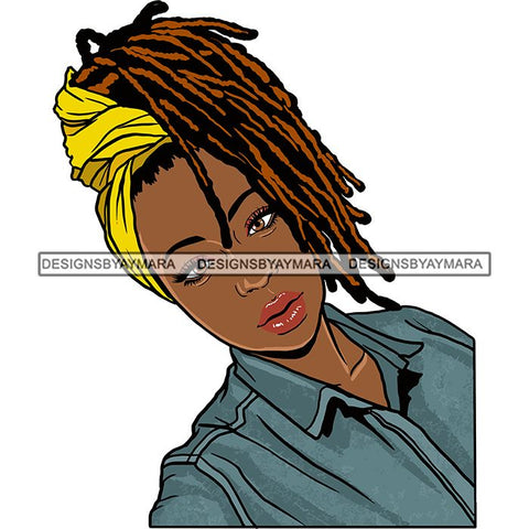 Afro Woman Braids Dreadlocks Sister-Locks Dreads Locks Hairstyle .SVG Cut Files For Silhouette and Cricut