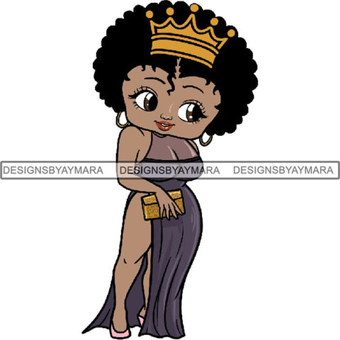 Afro Sexy Queen Betty SVG Cutting Files For Cricut and Silhouette