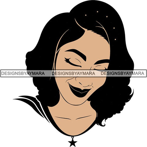 Afro Woman SVG Melanin Nubian Color Cutting Files