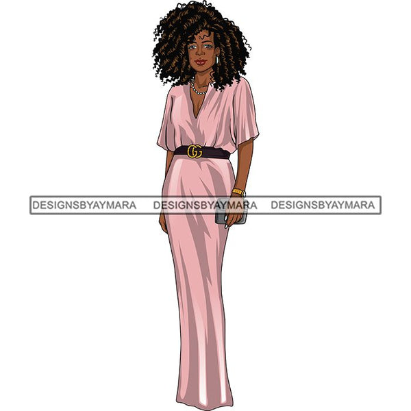 Bundle 6 Classy Afro Woman African American Goddess SVG PNG JPG Cutting Files