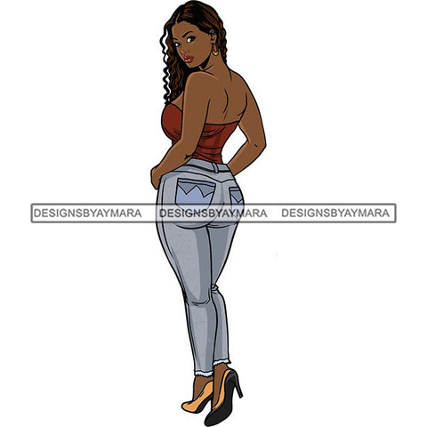 Fashion Diva Glamour Afro Classy Sexy Lady SVG PNG JPG Vector Files For Cutting and More