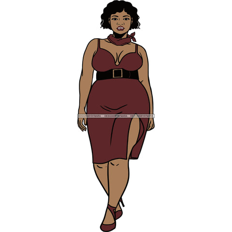 Afro Woman SVG Melanin Nubian Color Cutting Files