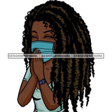 Black Woman Praying God Quotes Face Mask Begging Prayers Save Life Mujer Orando a Dios SVG Vector Clipart Cutting Files