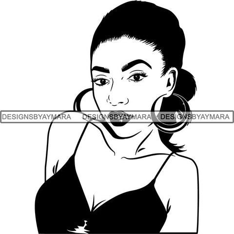 Afro Latina Woman SVG Cutting Files For Silhouette Cricut and More