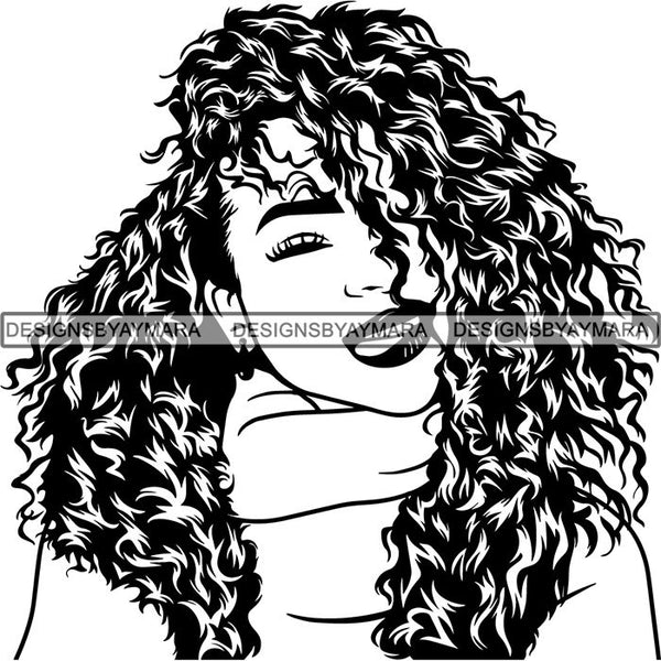 Afro Lady Black Goddess Melanin Dark Latina Morena SVG Files For Cutting and More!