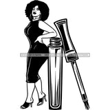 Afro Woman SVG Make Up Goddess Cutting Files For Cricut Silhouette and Much More