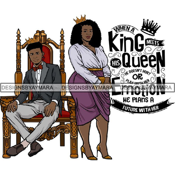 King and Queen Rey Reina Couple Life Goals PNG Print Files Not For Cutting