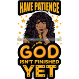 Afro Woman God Lord Life Quotes SVG Cutting Files For Silhouette and Cricut and More!