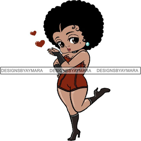 Afro Sexy Queen Betty SVG Cutting Files For Cricut and Silhouette