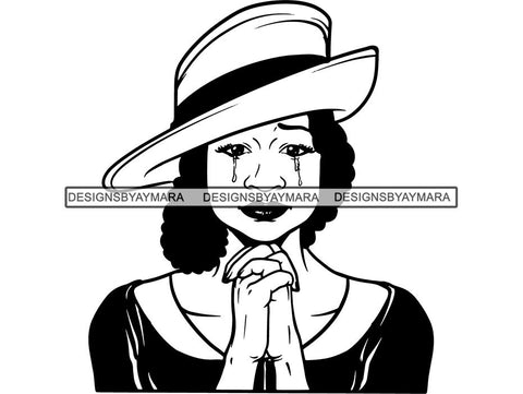 Classy Lady Praying God SVG Cut Files For Silhouette Cricut and More.