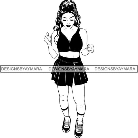 Afro Latina Woman SVG Cutting Files For Silhouette Cricut and More