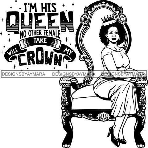 Afro Queen Goddess Melanin Nubian Glamour .SVG Cutting Files For Silhouette and Cricut