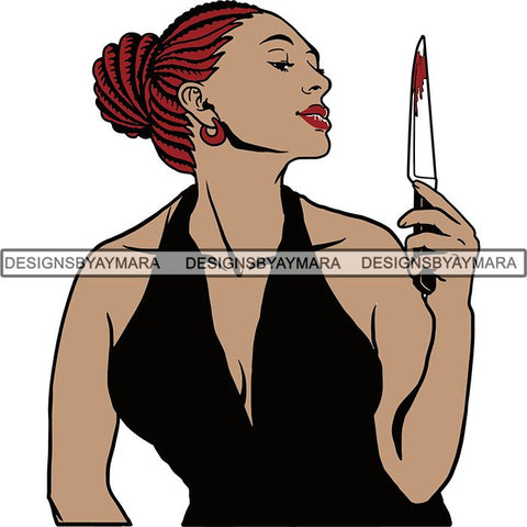 Afro Black Woman Halloween SVG Cutting Files For Silhouette Cricut and More