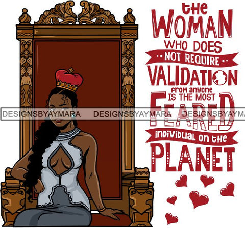 Afro Queen Goddess Melanin Nubian Glamour .PNG Print Files Not For Cutting