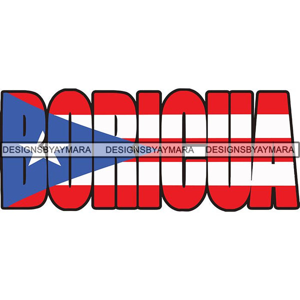 Boricua SVG Puerto Rico Color Cutting Files