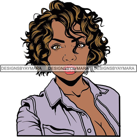 Afro Latina Woman SVG Cutting Files For Silhouette Cricut and More