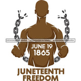 Juneteenth Emancipation Freedom June19 Holiday African American History  SVG PNG JPG Vector Cutting Files