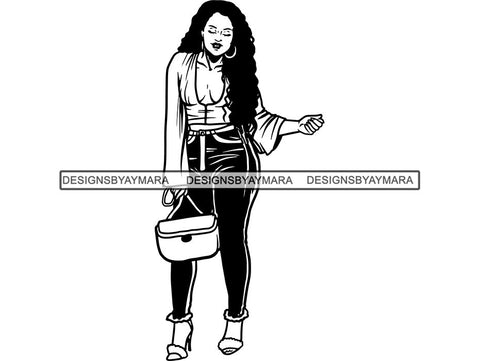 Afro Beautiful Woman Goddess Diva Classy Lady .SVG Cut Files For Silhouette and Cricut