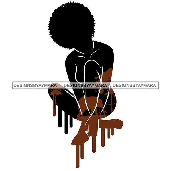 Sensual African Artwork Woman Body Proud Roots Safari Savanna Africa Continent Exotic Environment SVG Files For Cutting and More!