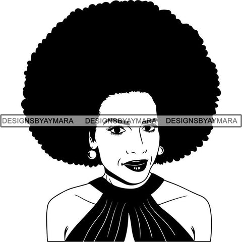 Afro Latina Woman SVG Cutting Files For Silhouette Cricut and More