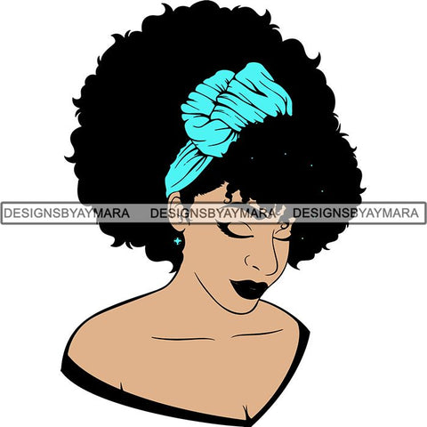 Afro Woman SVG Melanin Nubian Color Cutting Files