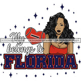 Florida Collage Football Melanin SVG Cutting Files For Silhouette Cricut and More