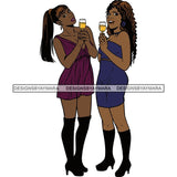 Best Friends Forever Drinking Chilling  SVG Files For Cutting and More!