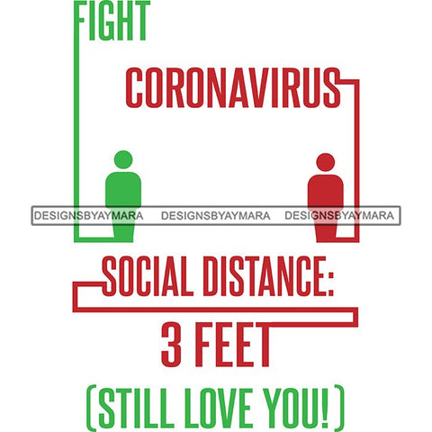 Coronavirus Medical Epidemic Disease Virus Health Pandemic Illness Quotes SVG Cutting Files