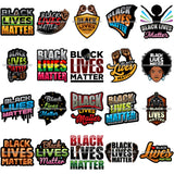 Bundle 20 Black Lives Matter Humanity Social Protest Justice Black-Owned Businesses SVG PNG JPG Vector Cutting Files