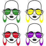 Bundle 4 Afro Lola Boss Lady Dope Diva Glamour Wearing Glasses Accesories .SVG Cut Files