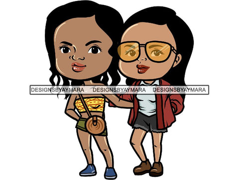 Cute Fabulous Ladies PNG Files For Print