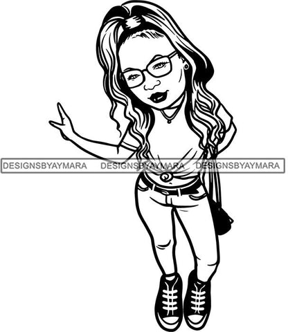 Fashion Girl Afro Woman Melanin Popping Ebony Queen .SVG Cutting Files