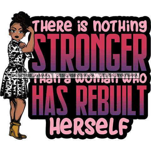 Afro Lola Strong Lady We can Do It Woman Power Flexing Arms Believe in Yourself Quotes .SVG Cutting Files For Silhouette and Cricut and More!